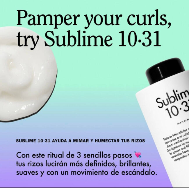 1 Este tratamiento te ayuda a mimar y humectar tus rizos