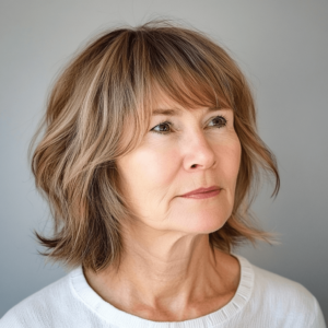 corte bob con flequillo