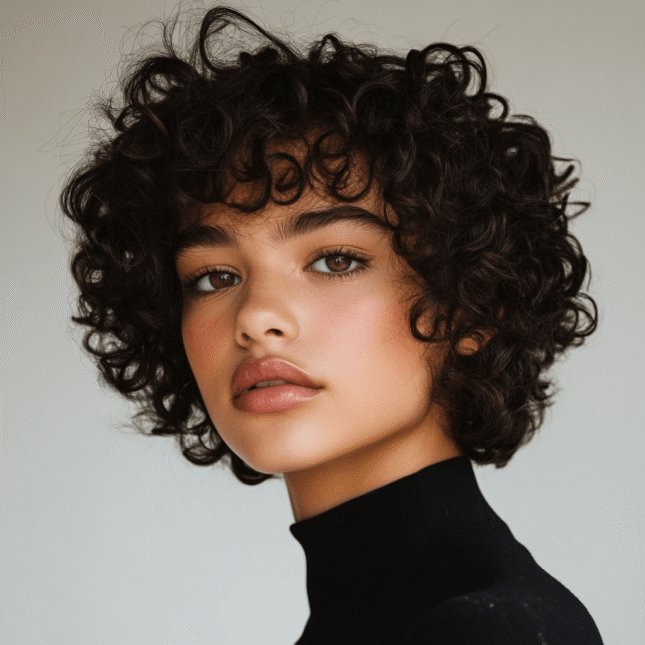 cabello rizado