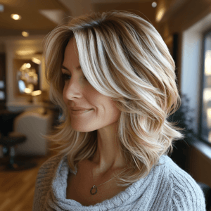 Balayage mechas rubias pelo corto