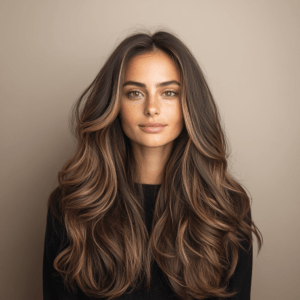 Mechas balayage caramelo