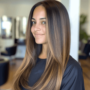 Mechas balayage miel