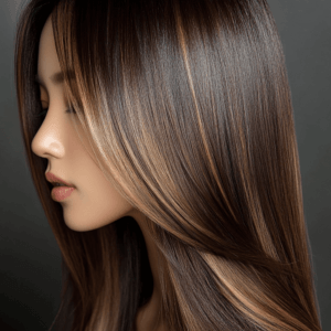mechas pelo liso para morenas