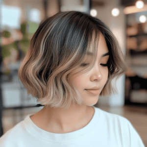 mechas balayage pelo corto