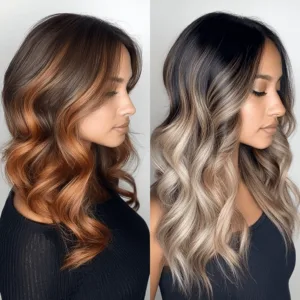 balayage morenas cobrizo