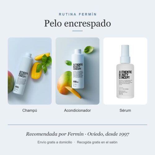 Rutina Fermín para pelo encrespado: champú, acondicionador y sérum Hydrate